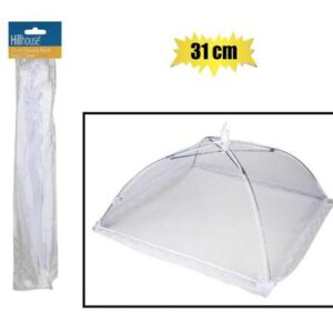 Foodcover square 31cm white hillhouse