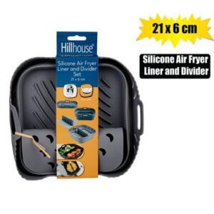 Air fryer liner and divider sqr 21x6cm