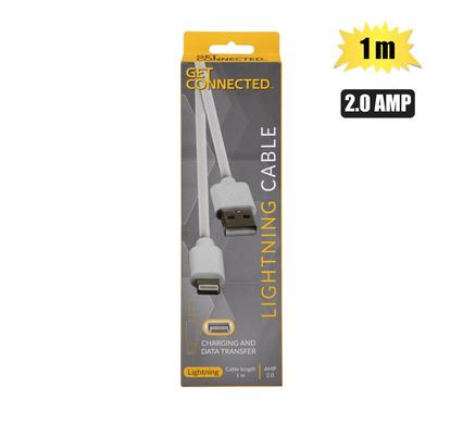 Usb cable lightning 2.0 amp-1m