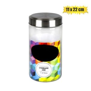 Storage-jar gls blackboard 11x22cm