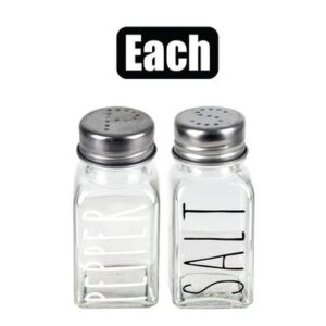Condiment shaker salt or pepper design