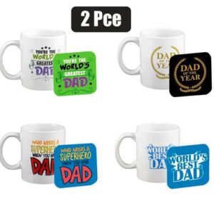 Mug occasions dad 2pce mug+coaster