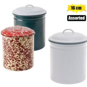 Cannister enamel 16cm