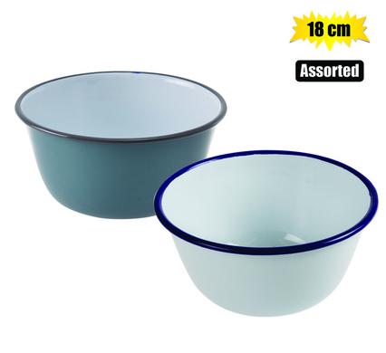 Pudding basin 18cm enamel