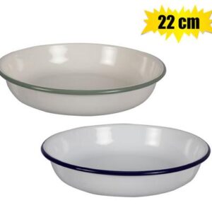 Plate enamel 22cm pasta
