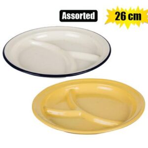 Plate enamel 26cm sectional