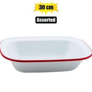Pie dish enamel 30cm oblong