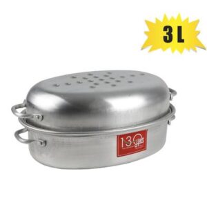 Roaster aluminium oval hart 3lt