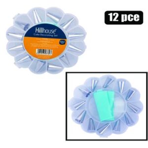 Icing-set piping bag 12pc nozzle ss