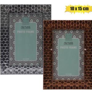 Picture frame pl metallic 10x15cm asstd