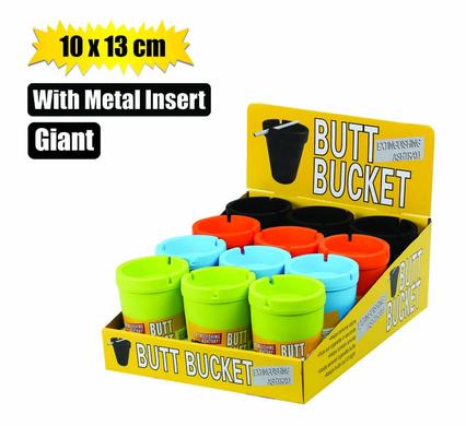 Ashtray plastic tub giant 10x13cm asstd