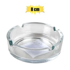 Ashtray clear glass 8cm