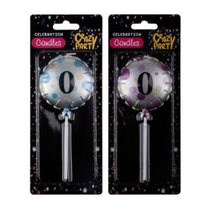 Candle birthday balloon round asstd-0
