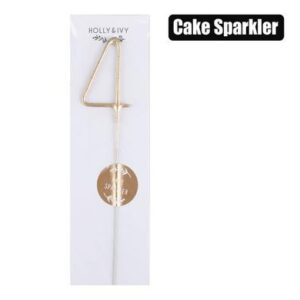 Candle birthday sparkles number-4