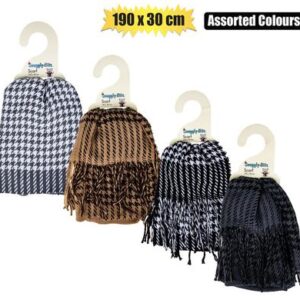 Scarf adult 190x30cm asstd designs