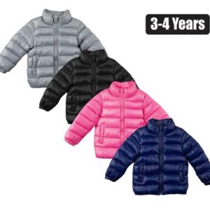 Puffer jacket kids plain size 3-4