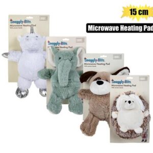 Microwave heating pad 15cm animals asst