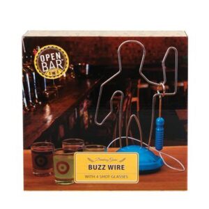 Drinking game buzz wire + 4 glasses