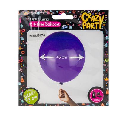 Balloons giant 6pc purple f-02