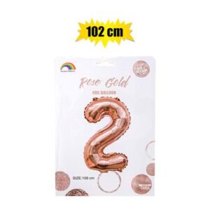 Balloon helium foil rose g 2 102cm f-04