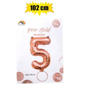 Balloon helium foil rose g 5 102cm f-04