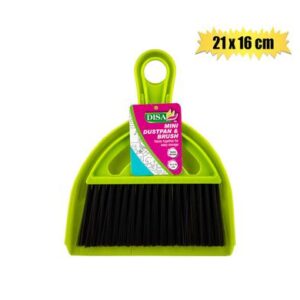 Dustpan & brush set mini 21x16cm