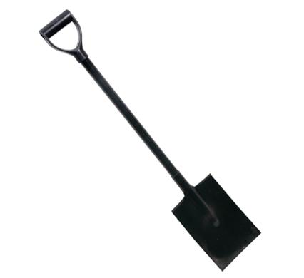 Garden spade all-steel