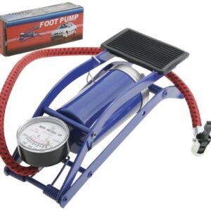 Pump foot-operated + bar-gauge box