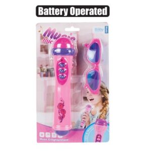 Musical microphone b/o & sunglass set