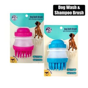 Pet dog wash and shampoo brush