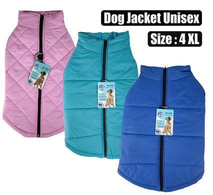 Pet dog jacket with zip unisex-4xl