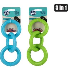 Pet toy puppy ring 3-in-1