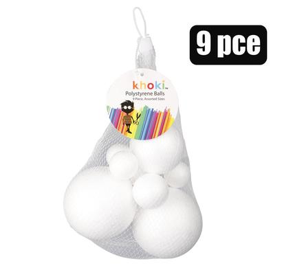 Art+craft accessories poly balls 9pc