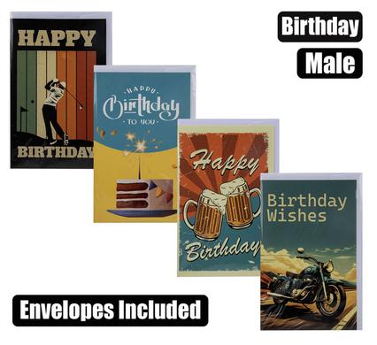 Card & envelope birthday - male