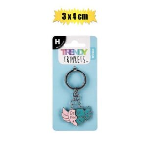 Keychain best friends heart 4 x 3cm