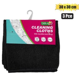 Cloth microfibre 30x30cm 3pce