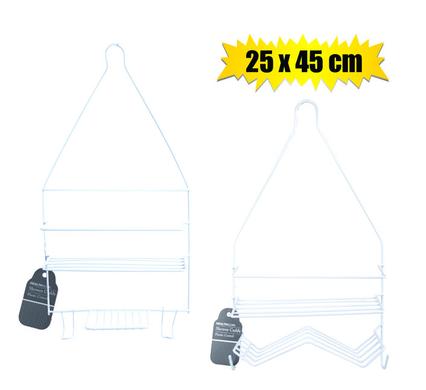 Shower caddy mtl pl-coated 45x25cm