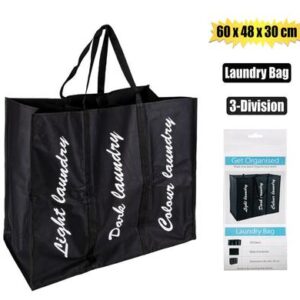 Laundry bag 60x48x30cm 3-divisions