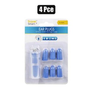 Travel ear plugs set-4 w/plastic case