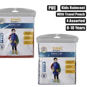 Raincoat kids pvc size 8-10 multi color