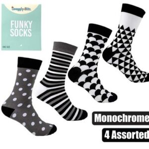 Socks unisex monochrome design