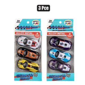 Alloy racer 7cm pack of 3 asstd