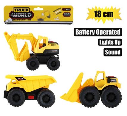 Battery operated construction truck 18cm
