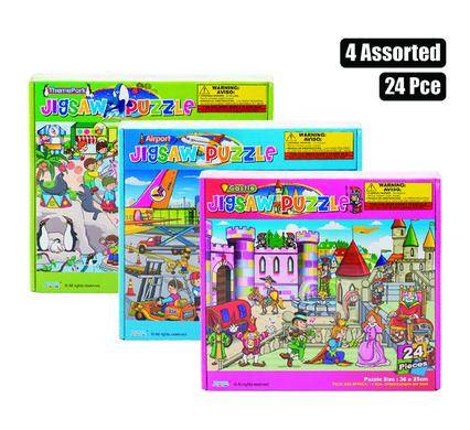 Puzzle jigsaw asstd 24pc