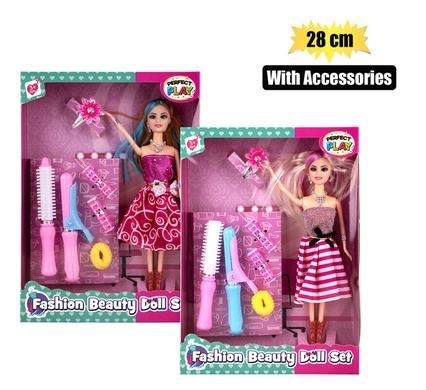 Fashion doll with accessories 28cm