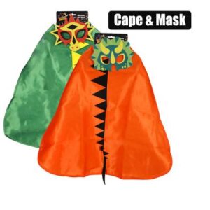Dress up cape & mask dinosaur boy