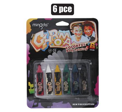 Dress up face paint set crayon style