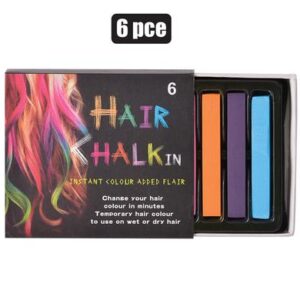 Dress up hair chalk 6 colour set