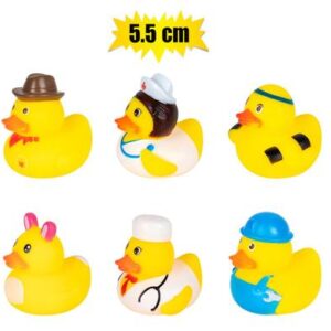 Baby vinyl themed duck 5.5cm assorted