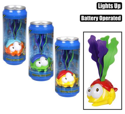 Water dive toy with light & case